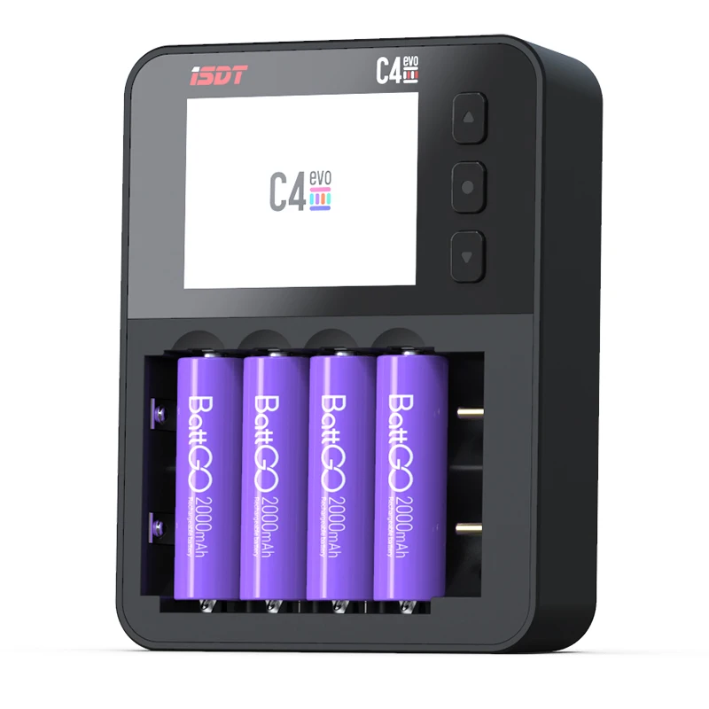 Новое умное зарядное устройство ISDT C4 EVO с USB выходом для литий-ионных батарей 18650
