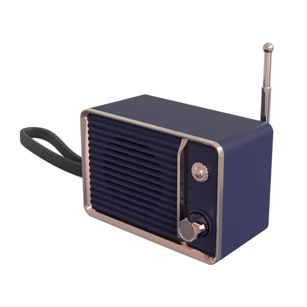 Retro Clock Portable Wireless Blueteeh Stereo Sound Outdoor Speaker Mini For Samsung Computer Phones z0726 | Электроника
