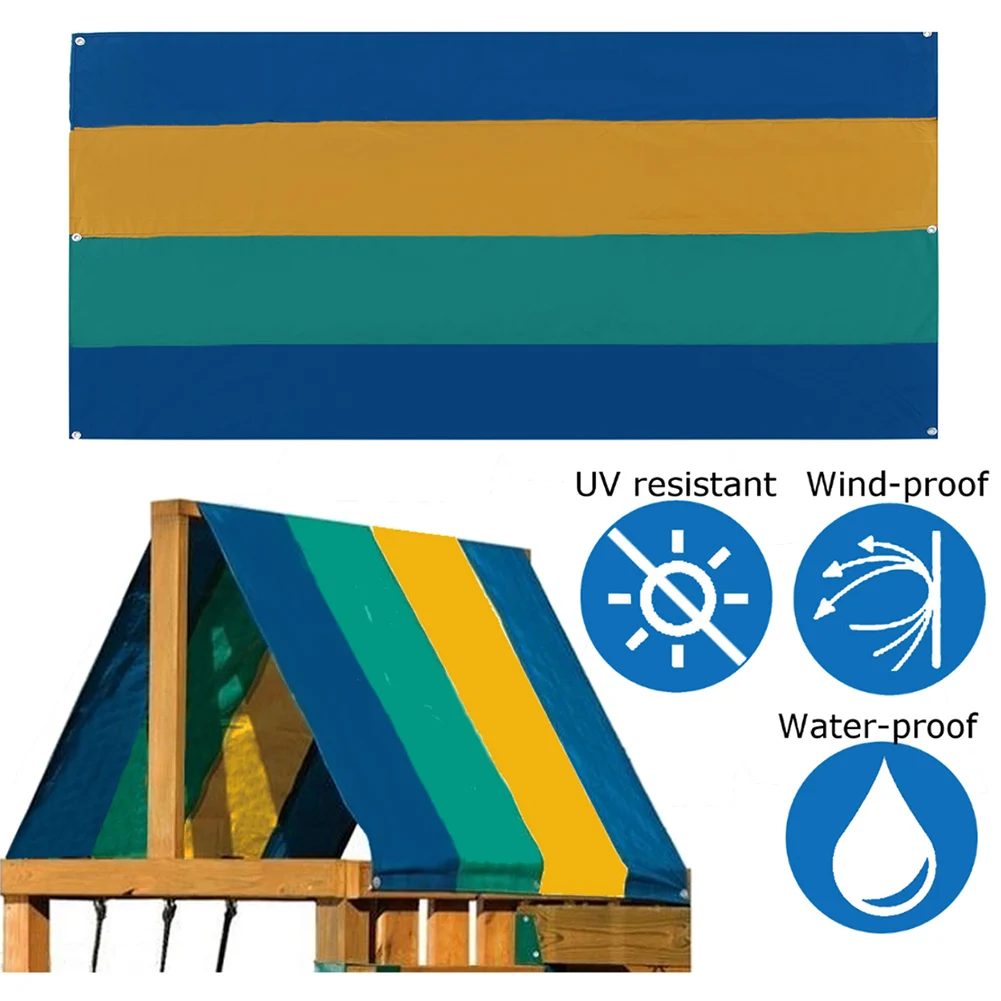 Водонепроницаемый тент крышка крыши печатные полосы площадка качели набор