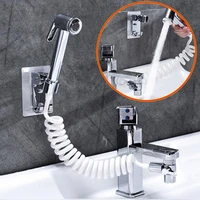 portable bathroom faucet external shower handheld telescopic small nozzle shampoo stainless bathroom shower head shower stand