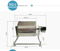8l electric roasting machine household small stir frying stall machine grain mill roasting machine