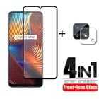 4 в 1 для OPPO Realme 7i стекло для Realme 7i закаленное стекло полное покрытие клейкая защита для экрана для OPPO Realme 6i стекло для объектива 6,5