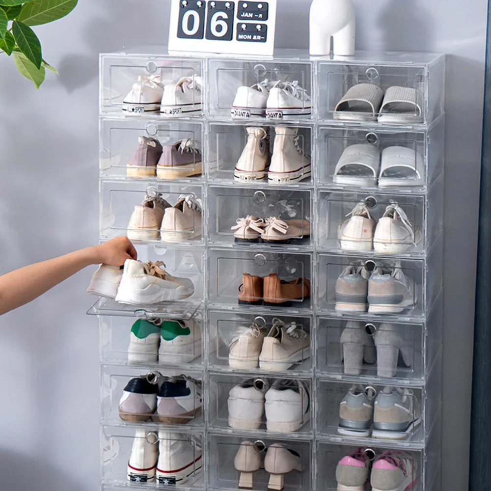 

6Pcs Drawer Type Shoes Case Practical Shoes Boxes Home Storage Container