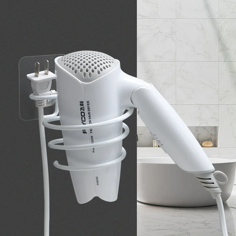 Стойка для фена настенная стойка ванной комнаты полка хранения держатель