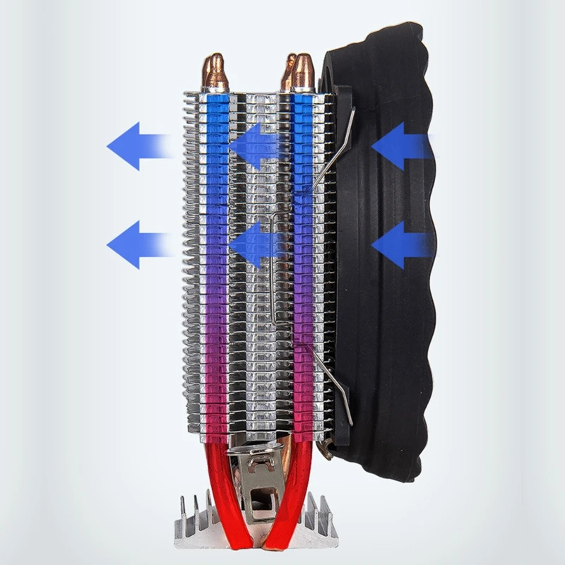 

Copper Heatpipe CPU Cooler for Aurora Light Cooling Fan LGA Heatsink Radiator