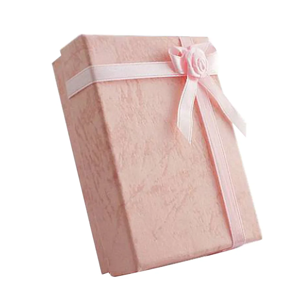 Cuboid браслет с бантами Ожерелье Браслет Ювелирный держатель Чехол подарочная