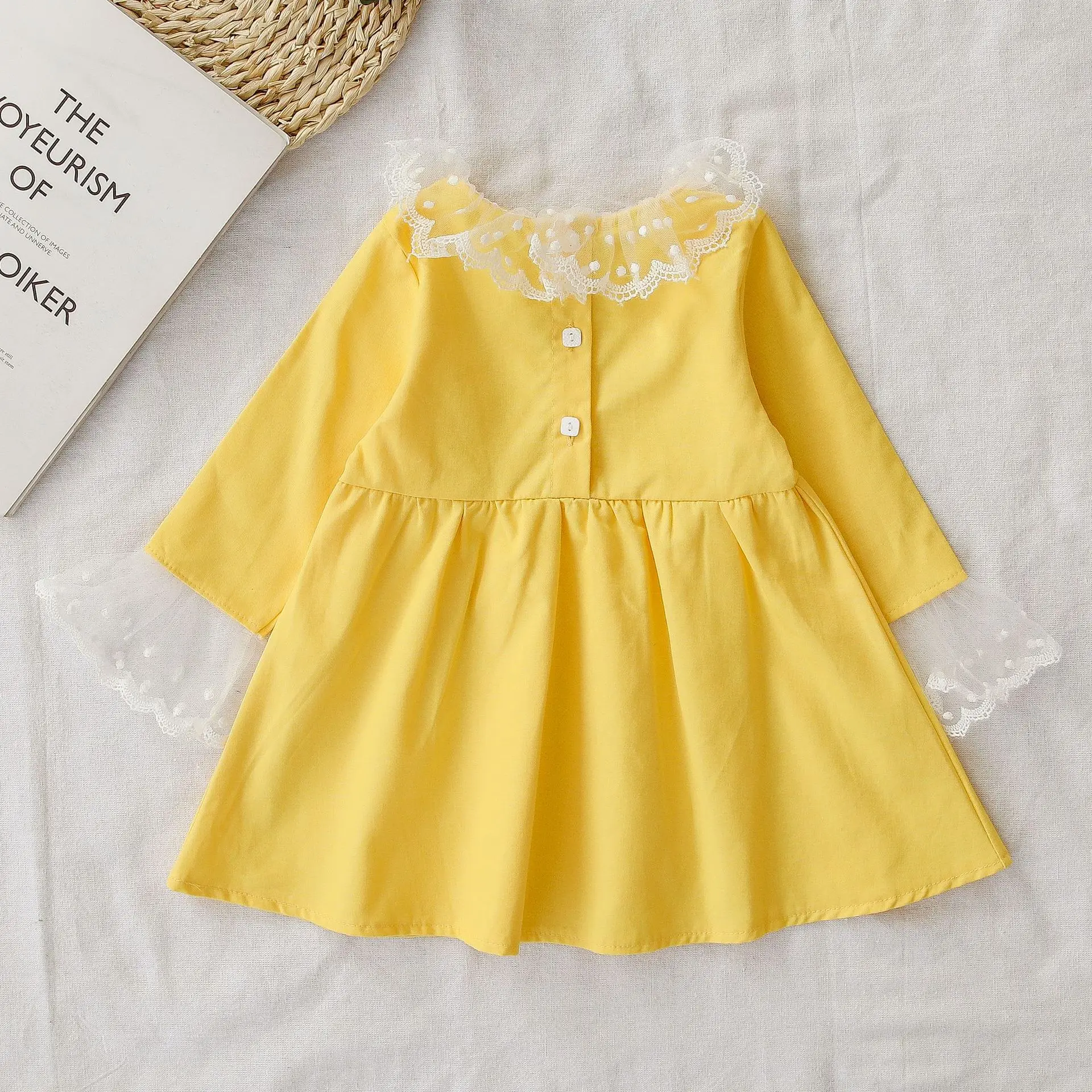 Детские платья для девочек Весеннее платье принцессы с длинным рукавом Милый