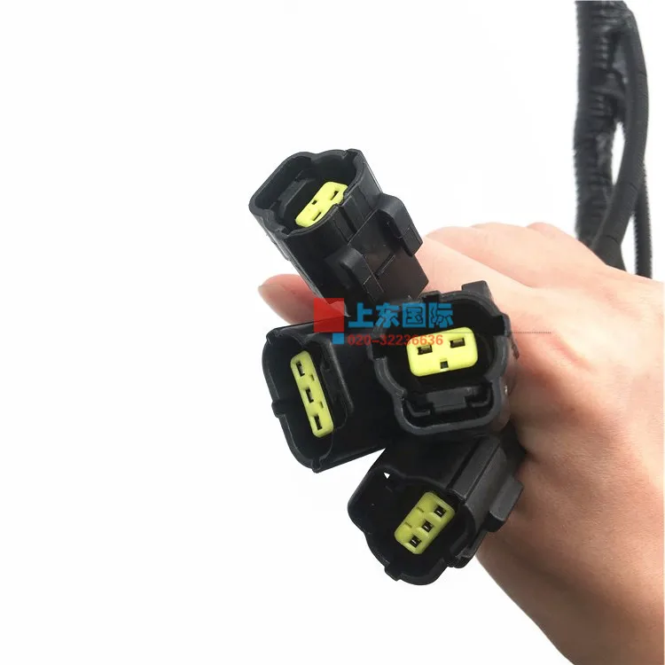 

Free shipping Hydraulic large pump plug for hydraulic pump harness of SK200 210 250 260 330 350 / 8 hydraulic pump