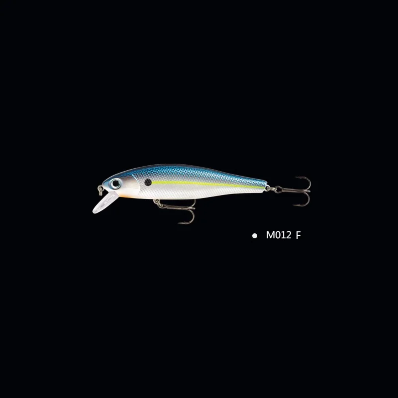 M012 - F Мини Minnow 6g 85 мм рыболовные приманки высокое качество плавающая качели жесткая приманка свимбейт crankbait whopper plopper pesca бас щука - Цвет: M012 - F