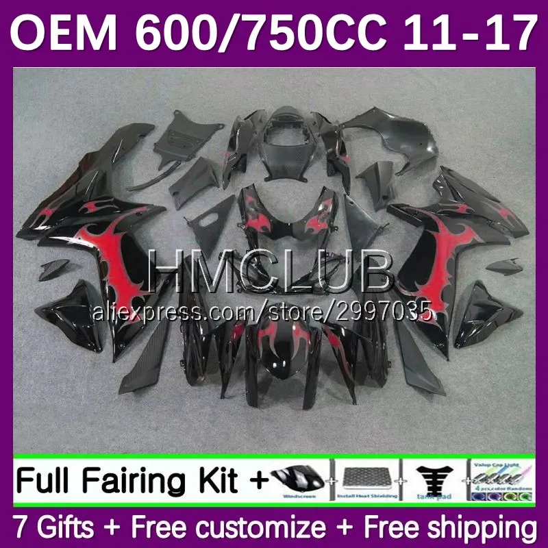 

GSXR750 K11 For SUZUKI GSXR600 GSXR 750 600 2011 2012 2013 2015 2016 2017 15No.4 GSXR-600 11 12 13 15 16 17 Fairing red flames