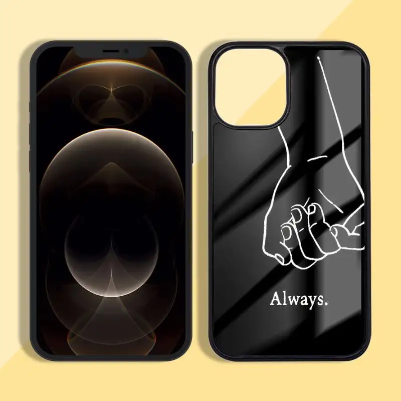 

Always And Forever Best Friends Cartoon Phone Case Silicone TPU+PC For iPhone 11 12 mini Pro MAX 6 7 8 Plus X XR XS