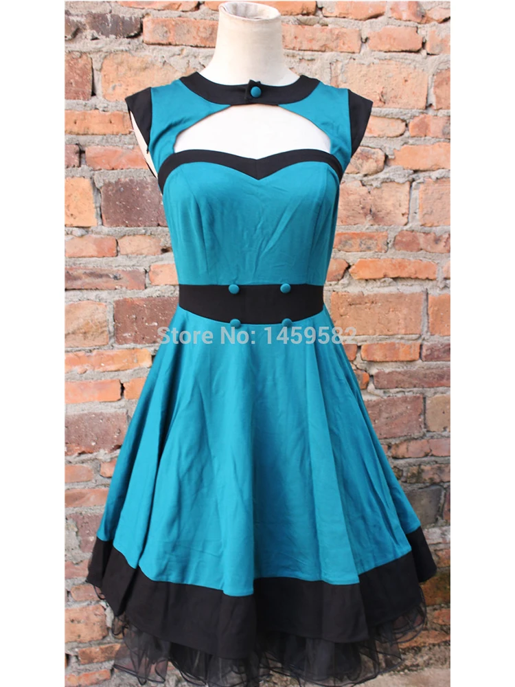 Женское винтажное платье с принтом в виде вишни 50s|swing dress|dresses free shippingvintage 50s |