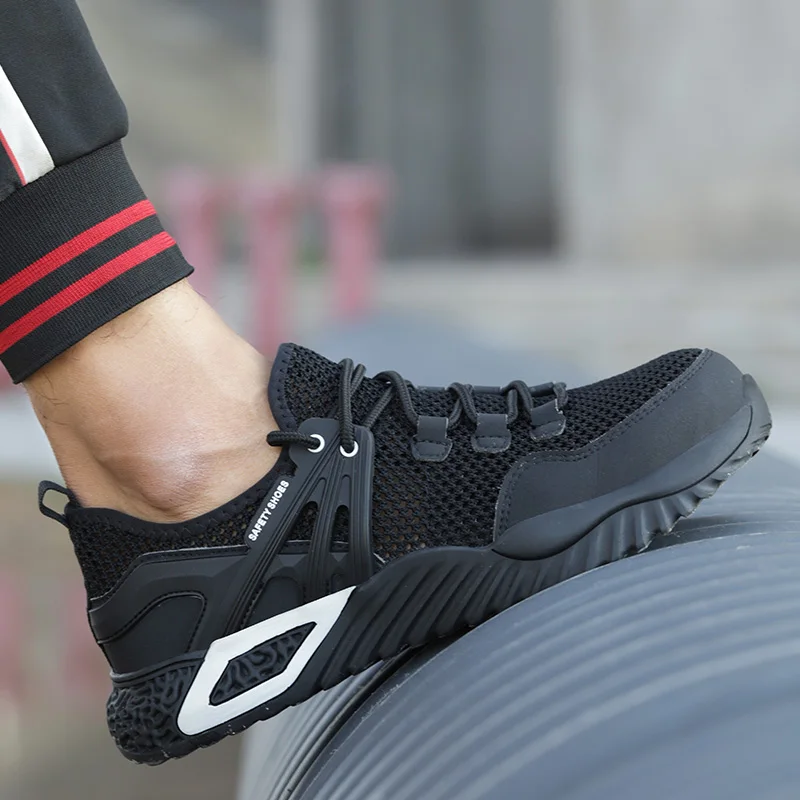 

Breathable Work Safety Boot Steel Toe Safety Shoes Anti-puncture Outdoor Sneakers Indestructible Shoes Work Boots Men Shoes 48