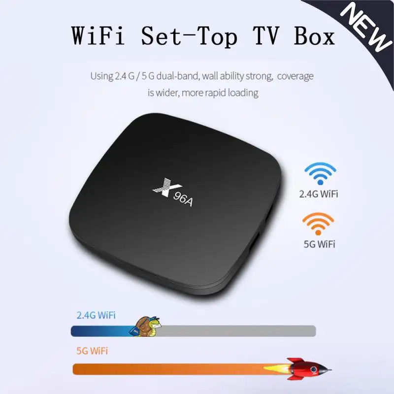 

ТВ-приставка X96A, Android 2,4, G и 5G Wifi, 2 Гб ОЗУ, 16 Гб ПЗУ, 4k, 3D ТВ-приемник, медиаплеер HDR10, высокое качество, очень быстрая приставка