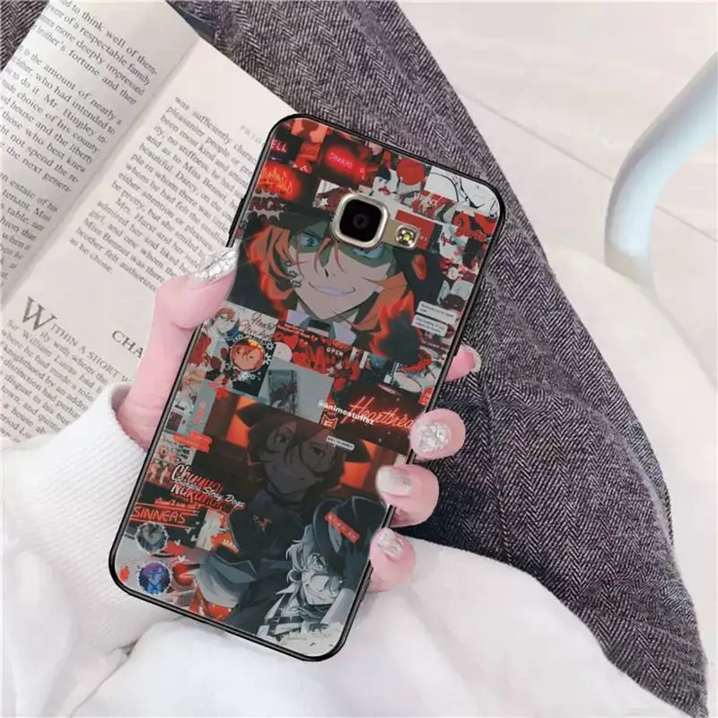 TOPLBPCS Bungo Stray Dogs Twin Dark Osamu Dazai Phone Case for Samsung A51 01 50 71 21S 70 31 40 30 10 20 S E 11 91 A7 A8 2018