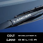 Наклейка на стеклоочиститель автомобиля для Mitsubishi Lancer EX Outlander ASX L200 Ralliart конкурс Colt Delica Eclipse Evolution X Galant