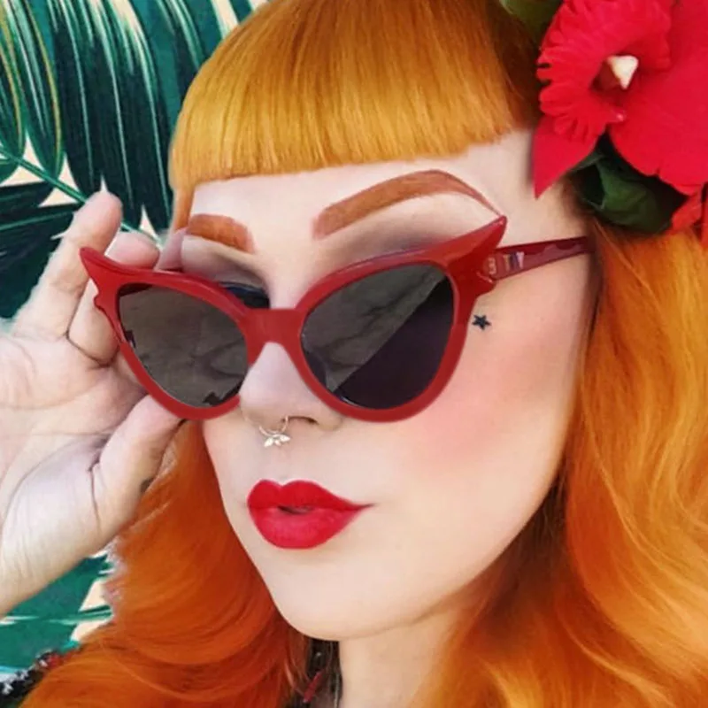 Новинка 2019 модные солнцезащитные очки кошачий глаз трендовые индивидуальные