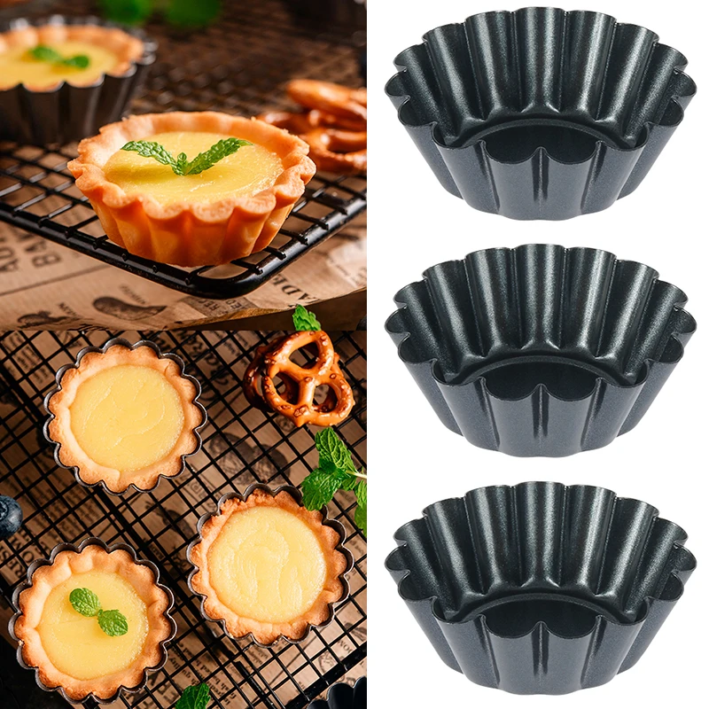 

12 шт. форма для кастрюль, кекс, флан, торты, антипригарная форма для пирога, пиццы, форма для кексов, яиц, тарталет, форма для выпечки, маффины, ...