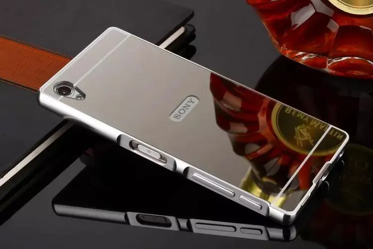 Silver Роскошный чехол для телефона для sony Xperia M4 Aqua Z1 Z2 Z3 Z4 sony X XA XA1 XZ XA2 Z5 Compact M5 C5 алюминиевый зеркальный акриловый чехол - Цвет: Silver