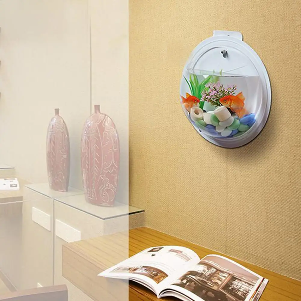 Акриловая настенная ваза для аквариума декоративная цветов прозрачный шарик