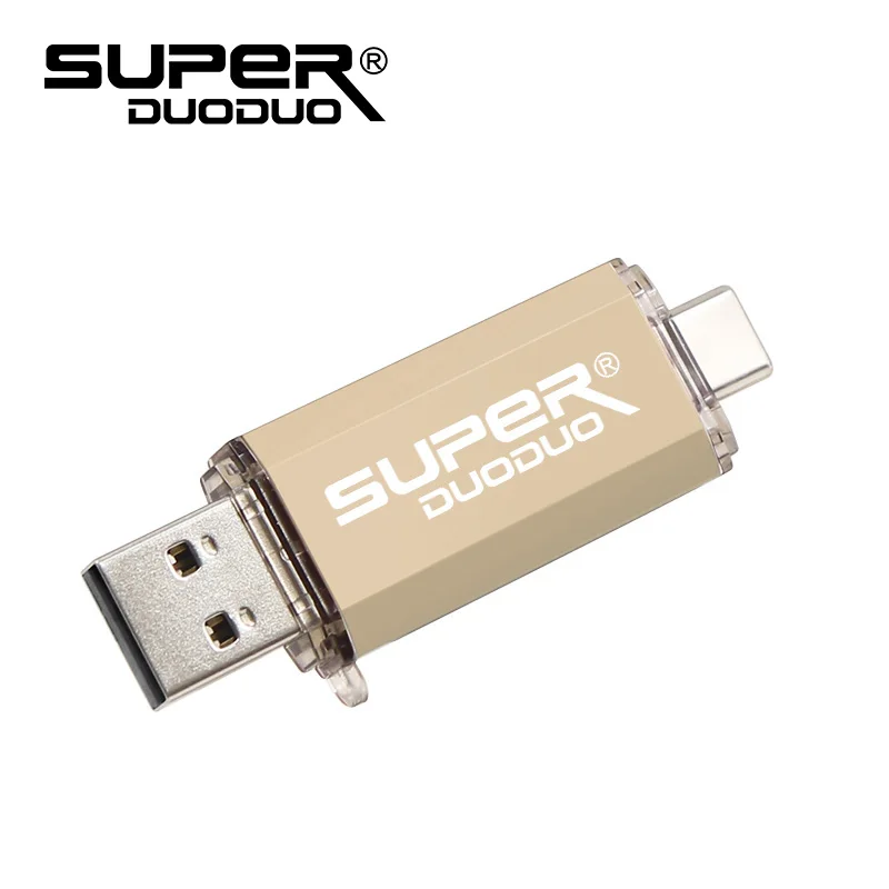 champagne Цветной USB 2,0 type-C металлический usb флеш-накопитель 16 ГБ 32 ГБ 64 ГБ 128 ГБ ключ usb флешка флеш-накопитель USB 2,0 для телефона type C - Цвет: champagne