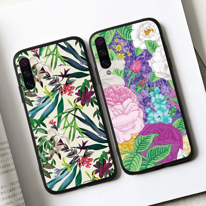 Matte Silicone Soft TPU Cover case for Huawei P8 lite 2017 P9 P10 P20 Lite Pro mini 10 20 p20pro 2019 cases leaf retro | Мобильные