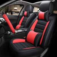 car seat cover for chevrolet cruze aveo sail malibu black brand luxury car soft leather seat cover front rear complete