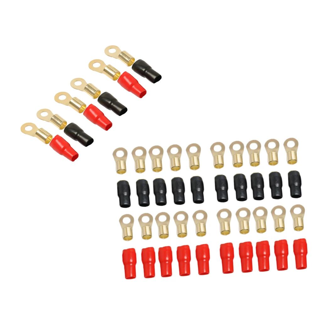 13 пар 4/1/0 AWG Калибровочные кольцевые клеммы Комплект проводов плюс +