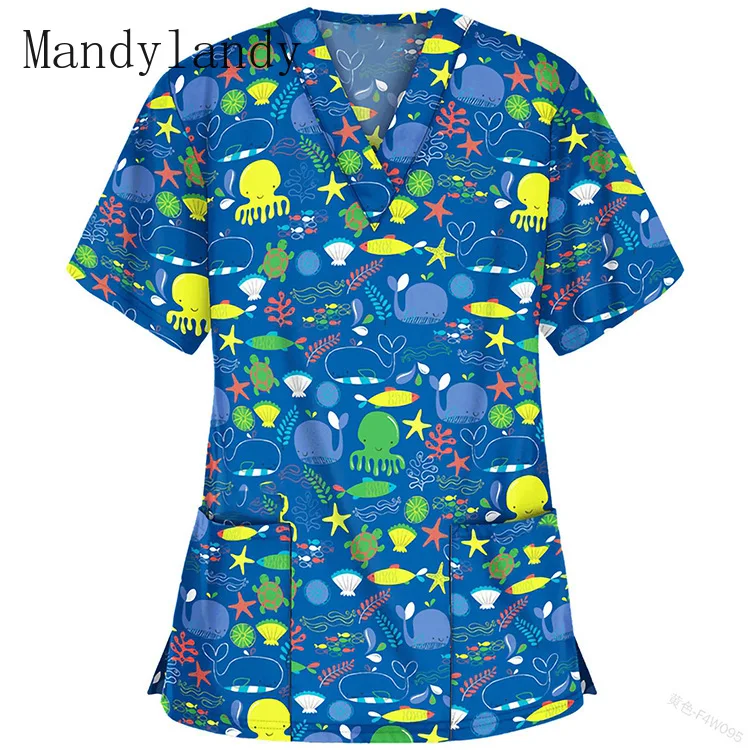 

Mandylandy летнее платье с v-образным вырезом; Пуловер с короткими рукавами и О-образным вырезом свободные Футболка с изображением героев мультф...