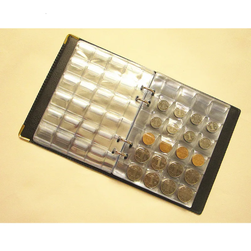 Альбом для нумизматов разноцветный футляр хранения юбилейных монет 480 штук книга