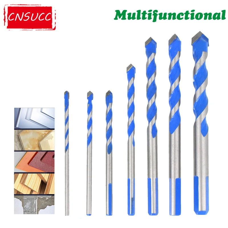 

3-12MM Multi-functional Glass Drill Bit Twist Drill Triangular Drill Bit Wood Hole Opener For Ceramic Tile Concrete Glass Marble
