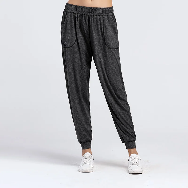 

Factory Price Women Loose Black Leggings Ladies Outdoor Running Breathable Pants