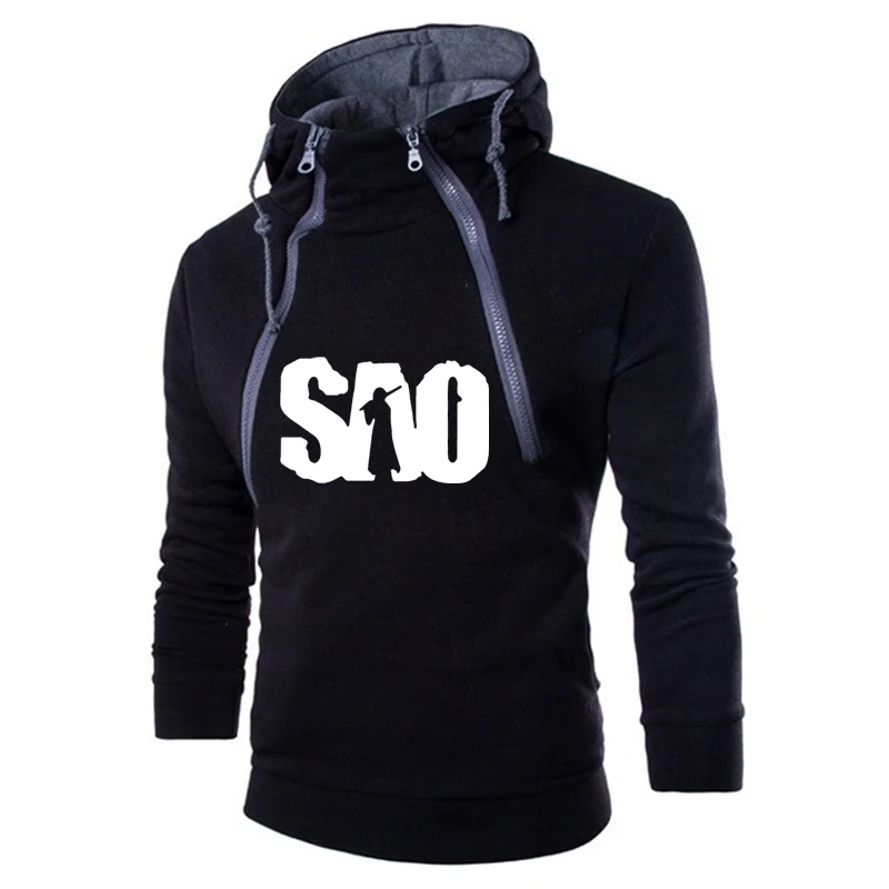 

SAO Sword Art Online Men's Hoodie Anime Clothes Long Sleeve spring autumn casual trend Men's sweatshirt clothing
