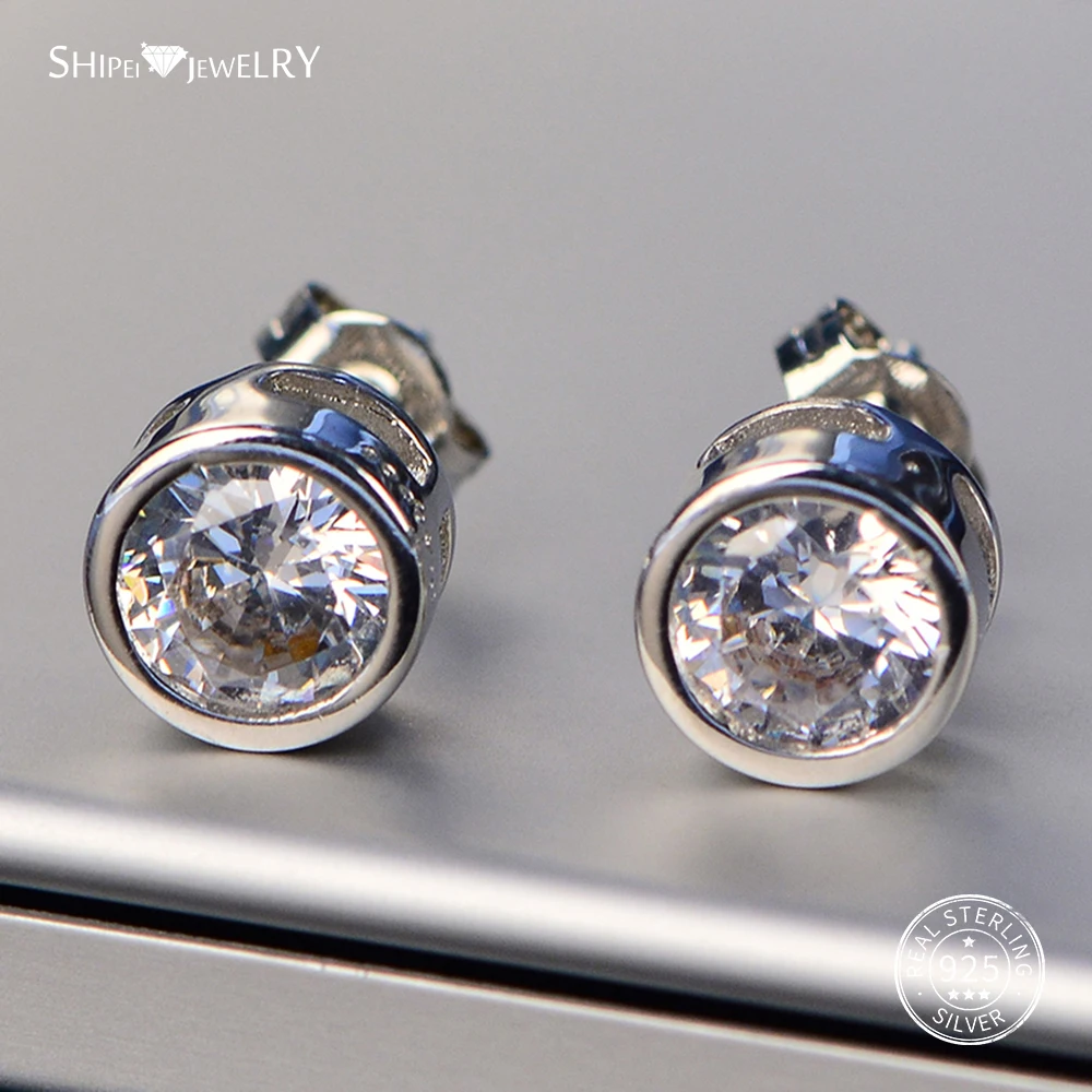 Женские серьги гвоздики из серебра 100% пробы|Серьги-гвоздики| |