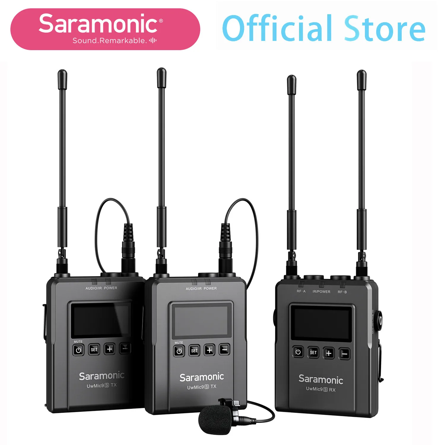 Беспроводная микрофонная система Saramonic UwMic9S Kit1/2 UHF для цифровой зеркальной камеры