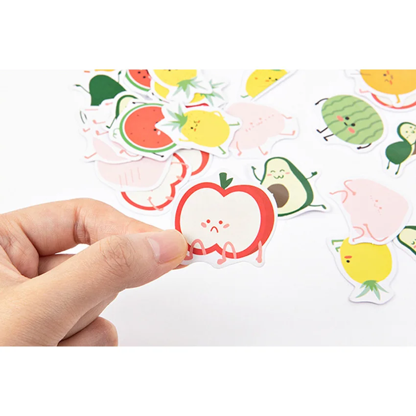 45 шт./упак. Новый фруктовой серией смайлик бумажные наклейки украшения DIY альбом
