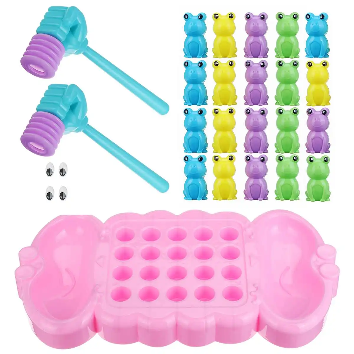 

Baby Catch Frogs Toy Frogs Eating Beans Toy Two-Player Desktop Game Parent-child Interaction Plays Safe Plastic Kids Puzzle