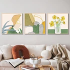 Настенные плакаты в виде женских цветов, Картина на холсте