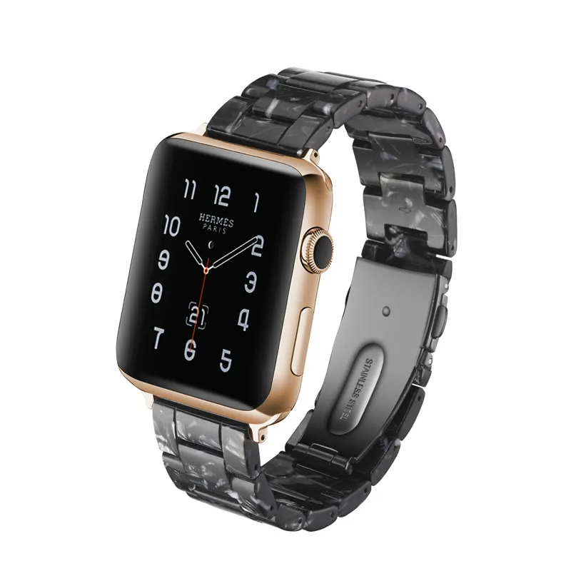 Модный ремешок для часов APPLE Watch3/2/1 38/42 мм из смолы Материал женские Для мужчин
