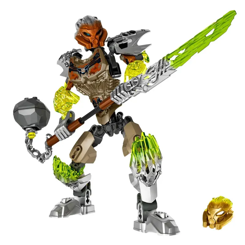 

KSZ 610-2 Bionicle Series Pohatu Uniter of Stone, строительный блок, 90 шт. кирпичей, игрушка, подарочный набор, набор моделей, экшн-фигурки