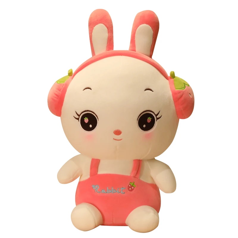 Kawaii Фруктовый кролик наушники фрукты Косплей плюшевые животные игрушка подушка