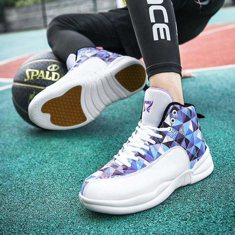 HUMTTO мужские и женские баскетбольные кроссовки с высоким берцем уличные