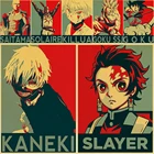 Различные классические персонажи аниме ретро постер ВИНТАЖНЫЙ ПЛАКАТ настенный Декор для домабаракомнаты