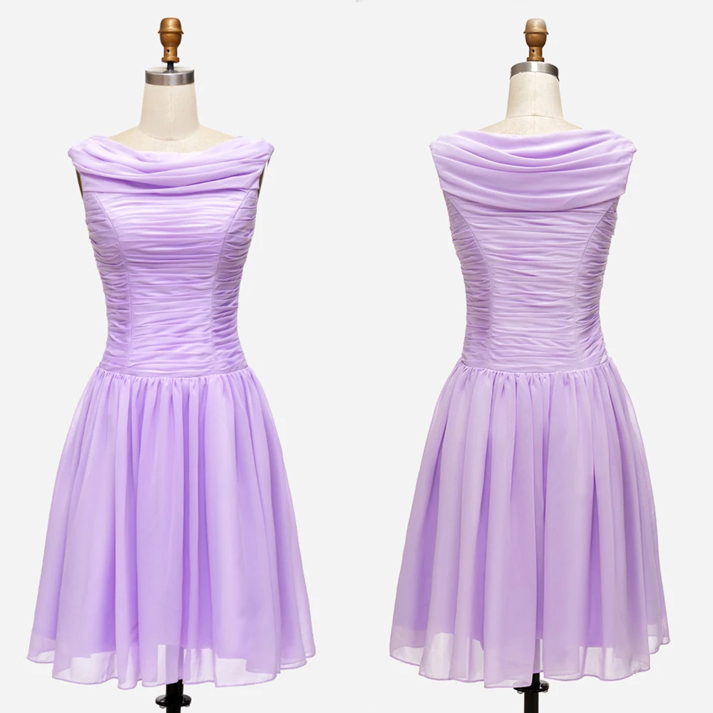 Bbonlinedress в наличии бальные платье из шифона с закрытыми плечами длиной выше колена