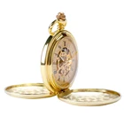 Механические карманные часы с двойным открытым корпусом в стиле ретро, карманные часы для мужчин и женщин, мужские часы