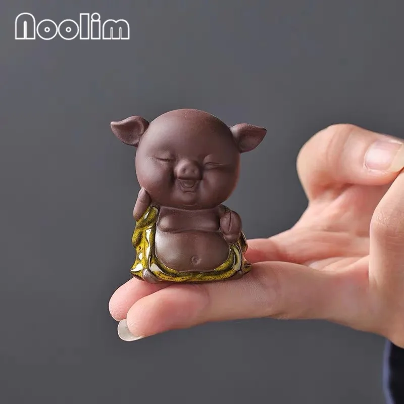 Фиолетовая глина креативный чайный горшок для кончиков пальцев милый маленький