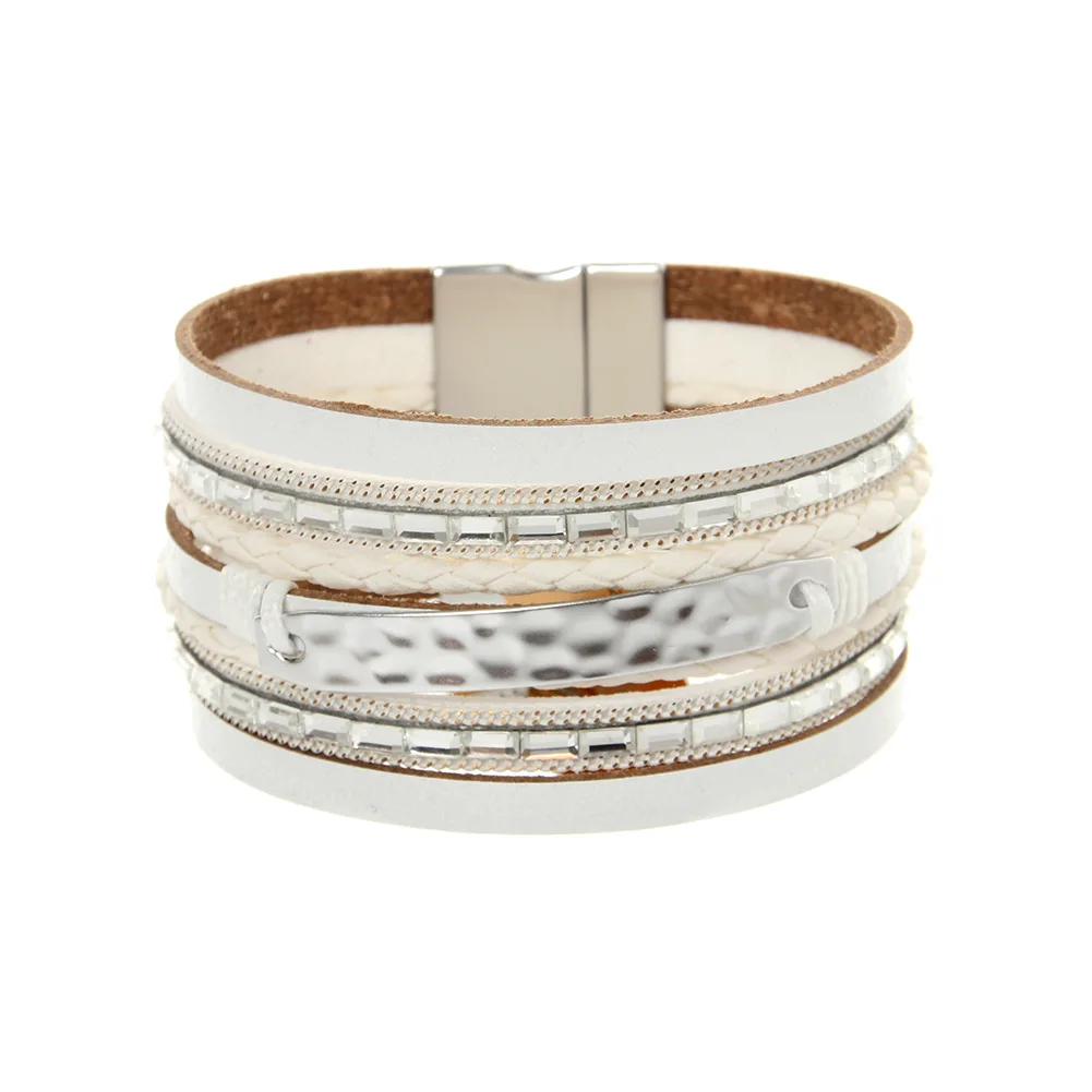 

ORNAPEADIA 2021 New Bohemian Leather Bracelets for Women Ethnic Style Hand-woven Exquisite Vintage Bracelet Wholesale