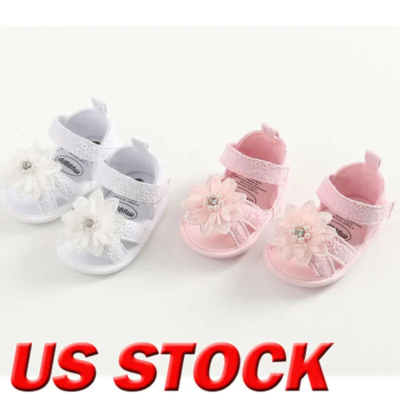 

Girls cotton shoes slippers sandals trainers baby kids toddler newborn Shoes US