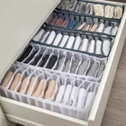 Шкаф-органайзер для нижнего белья, носков, домашнего шкафа, разделитель, коробка для хранения, органайзер для хранения одежды, складной ящик-Органайзер