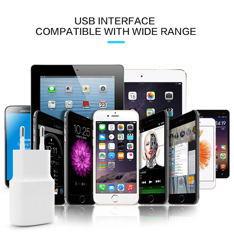 

Universal Adapter Mobile Phone Charger USB EU Charger Plug Travel Wall Charger Adapter for IPhone 11 12 Pro Max Samsung S20